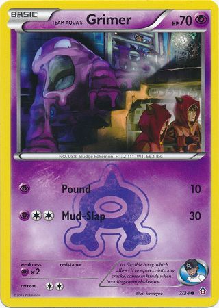 Team Aqua's Grimer 7/34-Kantocards