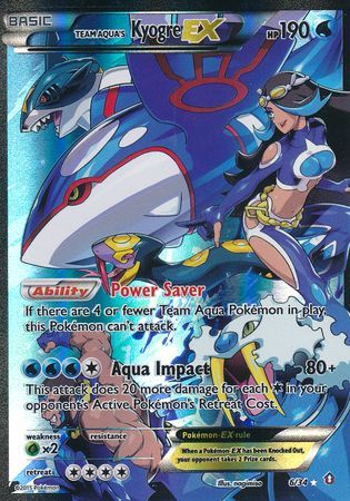 Team Aqua's KyogreEX 6/34-Kantocards