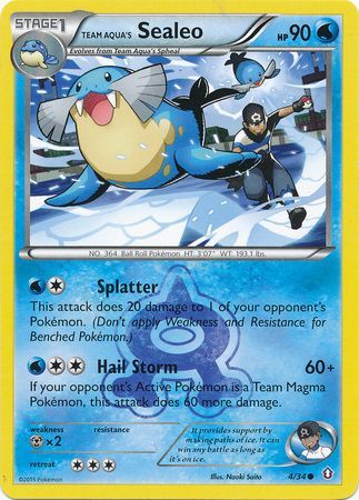 Team Aqua's Sealeo 4/34-Kantocards