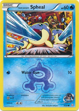 Team Aqua's Spheal 3/34-Kantocards