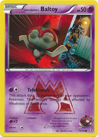 Team Magma's Baltoy 10/34-Kantocards