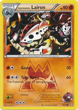 Team Magma's Lairon 13/34-Kantocards