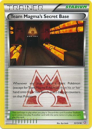Team Magma's Secret Base 32/34-Kantocards