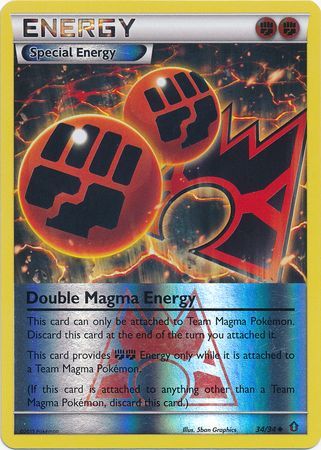Double Magma Energy 34/34 - Reverse Holo-Kantocards