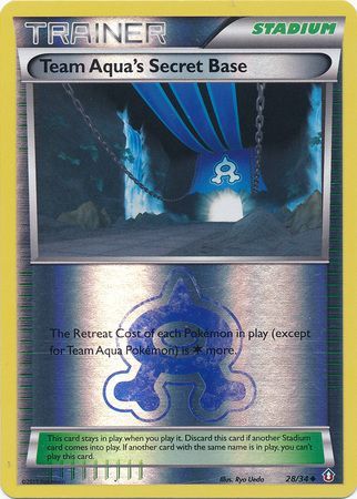 Team Aqua's Secret Base 28/34 - Reverse Holo-Kantocards