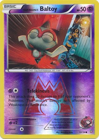 Team Magma's Baltoy 10/34 - Reverse Holo-Kantocards