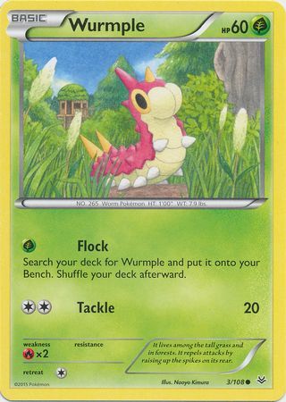 Wurmple 3/108-Kantocards