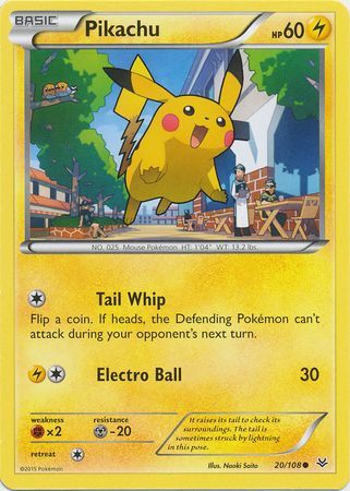 Pikachu 20/108-Kantocards