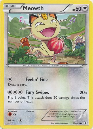 Meowth 67/108-Kantocards