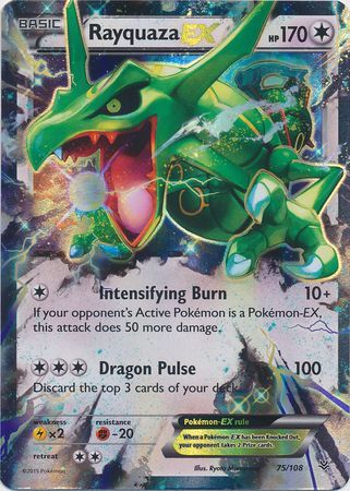 Rayquaza EX 75/108-Kantocards