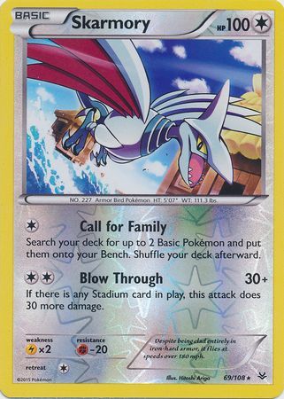 Skarmory 69/108 - Reverse Holo-Kantocards