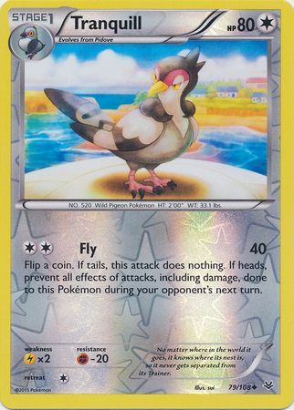 Tranquill 79/108 - Reverse Holo-Kantocards