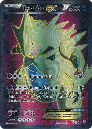 Tyranitar EX 91/98-Kantocards