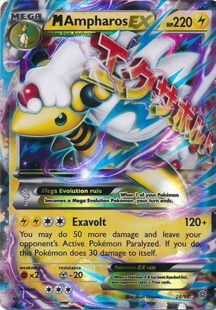 Mega Ampharos EX 28/98-Kantocards