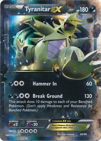 Tyranitar EX 42/98-Kantocards