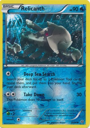 Relicanth 23/98 - Reverse Holo-Kantocards