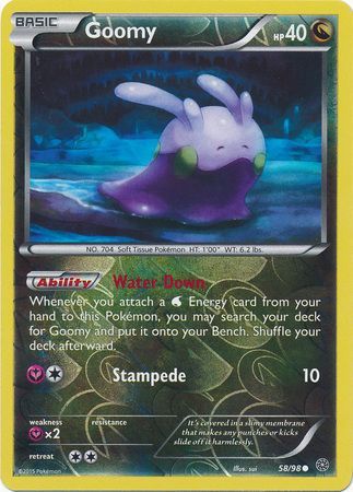 Goomy 58/98 - Reverse Holo-Kantocards
