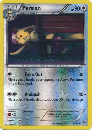 Persian 62/98 - Reverse Holo-Kantocards