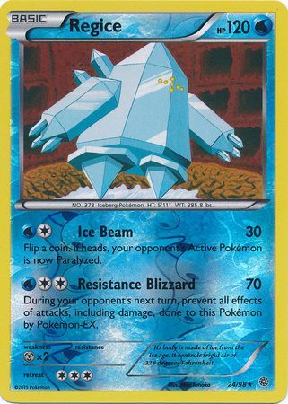 Regice 24/98 - Reverse Holo-Kantocards