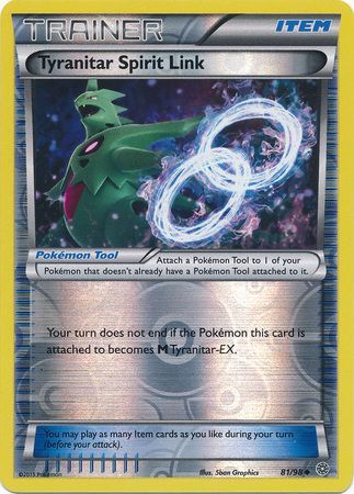 Tyranitar Spirit Link 81/98 - Reverse Holo-Kantocards