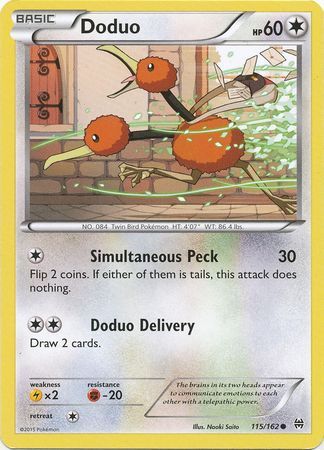 Doduo 115/162-Kantocards