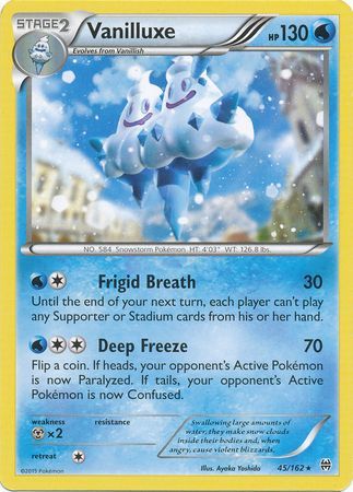 Vanilluxe 45/162-Kantocards