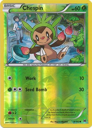 Chespin 8/162 - Reverse Holo-Kantocards