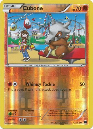 Cubone 77/162 - Reverse Holo-Kantocards