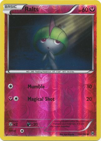 Ralts 100/162 - Reverse Holo-Kantocards