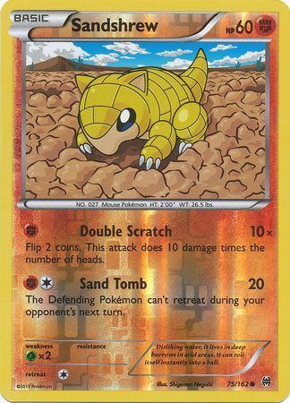 Sandshrew 75/162 - Reverse Holo-Kantocards