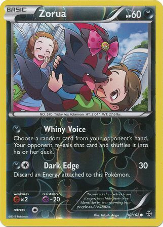 Zorua 90/162 - Reverse Holo-Kantocards
