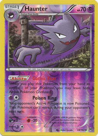 Haunter 59/162 - Reverse Holo-Kantocards