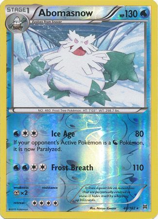 Abomasnow 40/162 - Reverse Holo-Kantocards