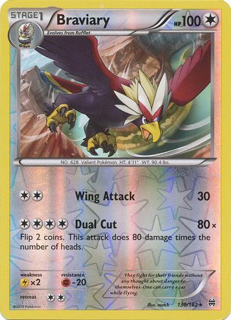 Braviary 130/162 - Reverse Holo-Kantocards