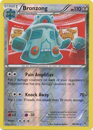 Bronzong 96/162 - Reverse Holo-Kantocards