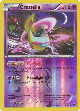 Cresselia 70/162 - Reverse Holo-Kantocards