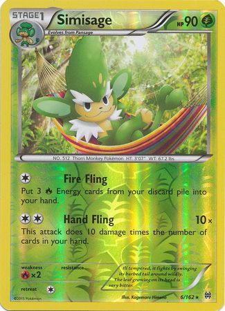 Simisage 6/162 - Reverse Holo-Kantocards