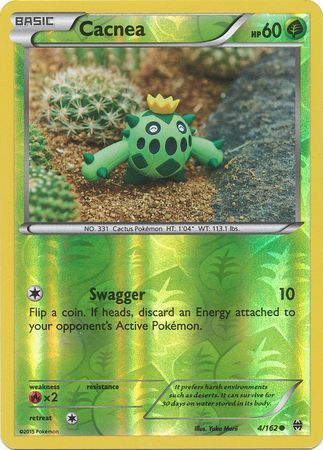 Cacnea 4/162 - Reverse Holo-Kantocards