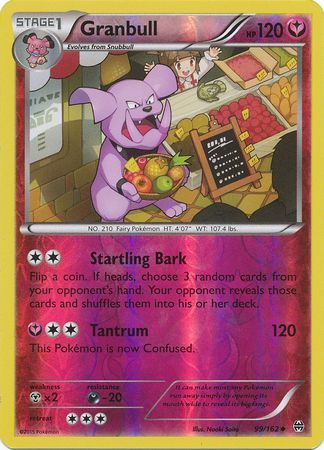 Granbull 99/162 - Reverse Holo-Kantocards