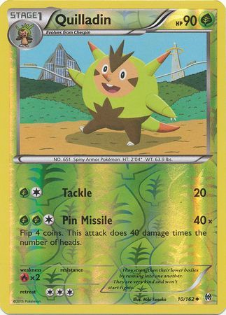 Quilladin 10/162 - Reverse Holo-Kantocards