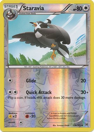 Staravia 126/162 - Reverse Holo-Kantocards