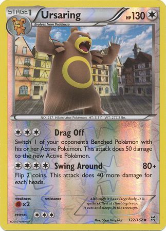Ursaring 122/162 - Reverse Holo-Kantocards