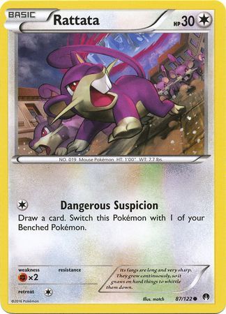 Rattata 87/122-Kantocards