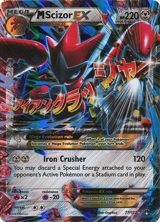Mega Scizor EX 77/122-Kantocards