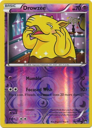 Drowzee 50/122 - Reverse Holo-Kantocards