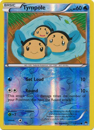 Tympole 33/122 - Reverse Holo-Kantocards