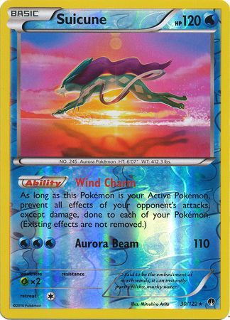 Suicune 30/122 - Reverse Holo-Kantocards