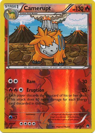 Camerupt 13/122 - Reverse Holo-Kantocards