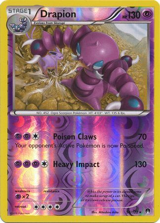 Drapion 54/122 - Reverse Holo-Kantocards