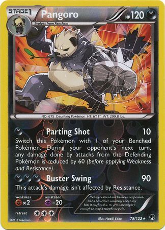 Pangoro 75/122 - Reverse Holo-Kantocards